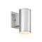 Designers Fountain Barrow 6in Satin Platinum Integrated LED Outdoor Line Voltage Wall Sconce LED33001-SP - alternate 1